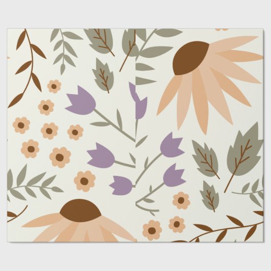 Blume Geschenkpapier (Saum)