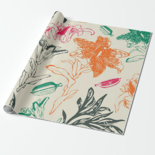 Blume Geschenkpapier