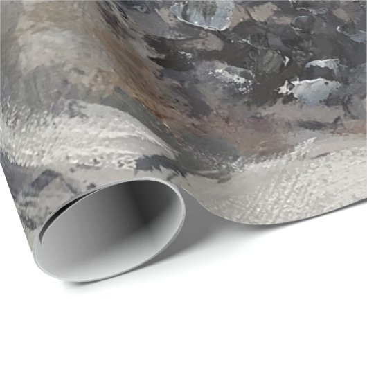 Blume Geschenkpapier (Rolleneckpunkt)