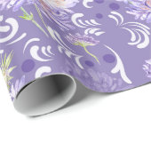 Blume Geschenkpapier (Rolleneckpunkt)