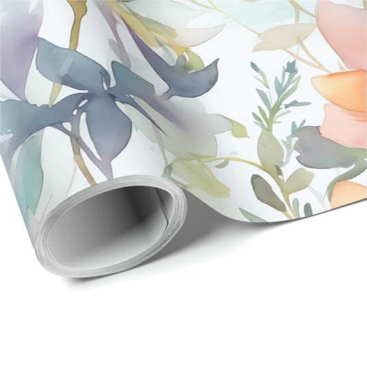 Blume Geschenkpapier (Rolleneckpunkt)