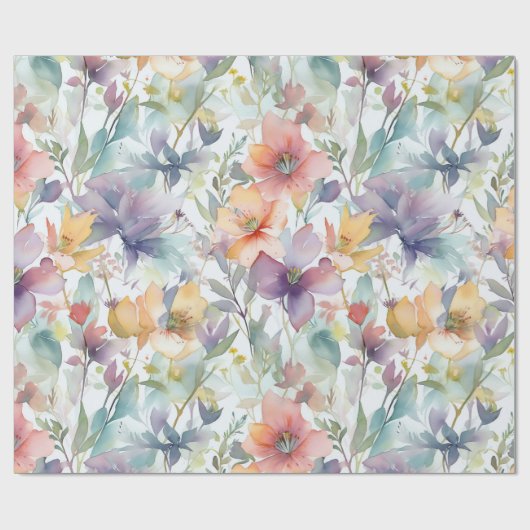 Blume Geschenkpapier (Flach)