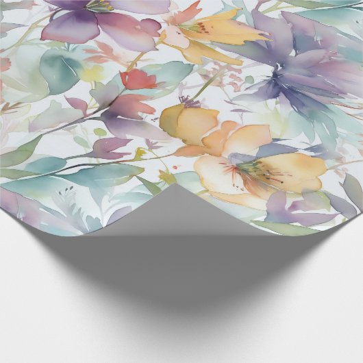 Blume Geschenkpapier (Ecke)