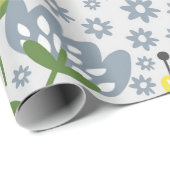 Blume Geschenkpapier (Rolleneckpunkt)