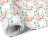 Blume Geschenkpapier (Rolleneckpunkt)