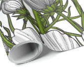 Blume Geschenkpapier (Rolleneckpunkt)