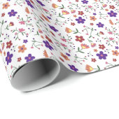 Blume Geschenkpapier (Rolleneckpunkt)
