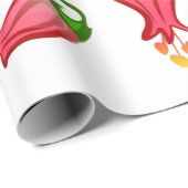 Blume Geschenkpapier (Rolleneckpunkt)