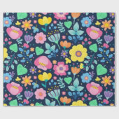 Blume Geschenkpapier (Flach)