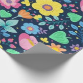 Blume Geschenkpapier (Ecke)