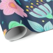 Blume Geschenkpapier (Rolleneckpunkt)