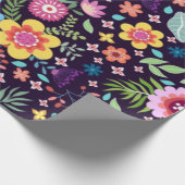 Blume Geschenkpapier (Ecke)