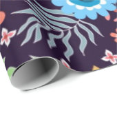 Blume Geschenkpapier (Rolleneckpunkt)