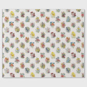 Blume Geschenkpapier (Flach)