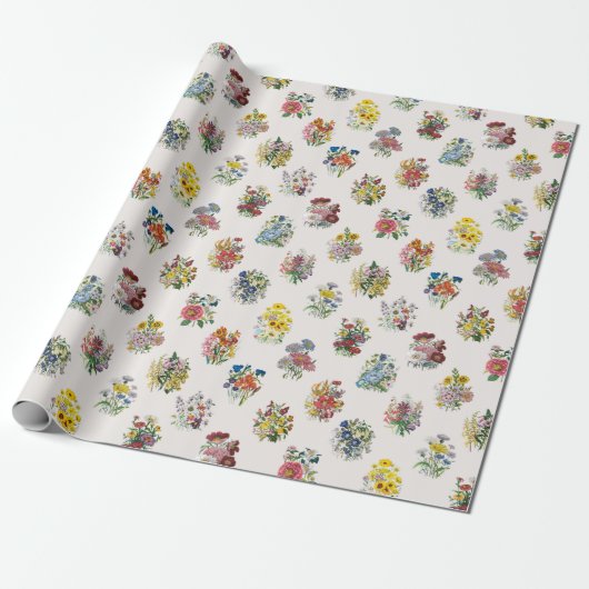 Blume Geschenkpapier (Ungerollt)