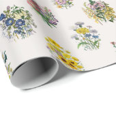 Blume Geschenkpapier (Rolleneckpunkt)