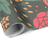 Blume Geschenkpapier (Rolleneckpunkt)