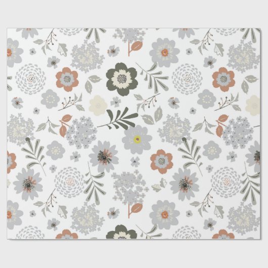 Blume Geschenkpapier (Flach)