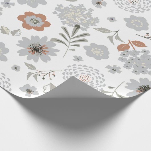 Blume Geschenkpapier (Ecke)