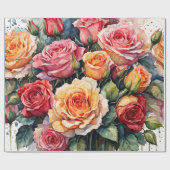 Blume Geschenkpapier (Flach)