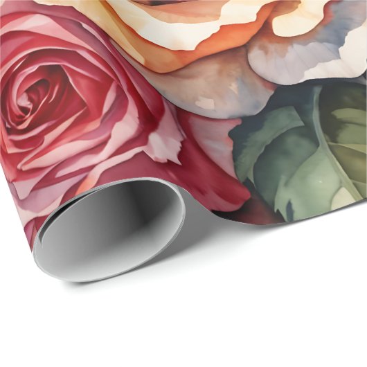 Blume Geschenkpapier (Rolleneckpunkt)