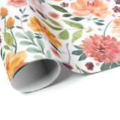 Blume Geschenkpapier (Rolleneckpunkt)