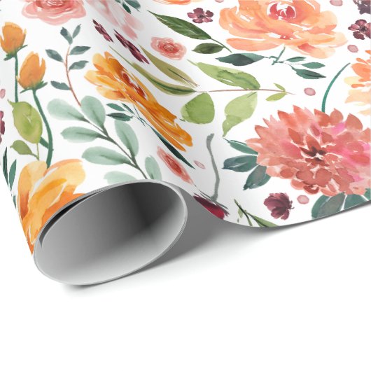 Blume Geschenkpapier (Rolleneckpunkt)