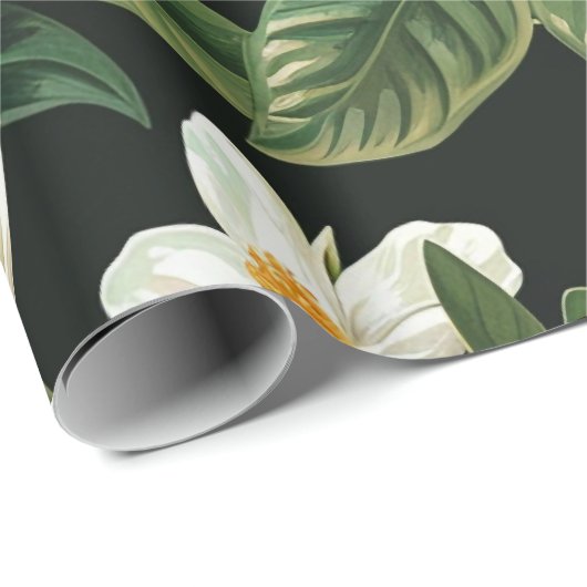 Blume Geschenkpapier (Rolleneckpunkt)