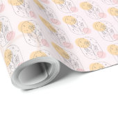 Blume Geschenkpapier (Rolleneckpunkt)