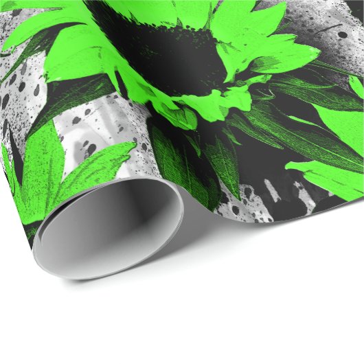 Blume Geschenkpapier (Rolleneckpunkt)