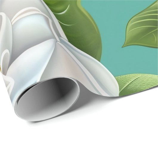 Blume Geschenkpapier (Rolleneckpunkt)