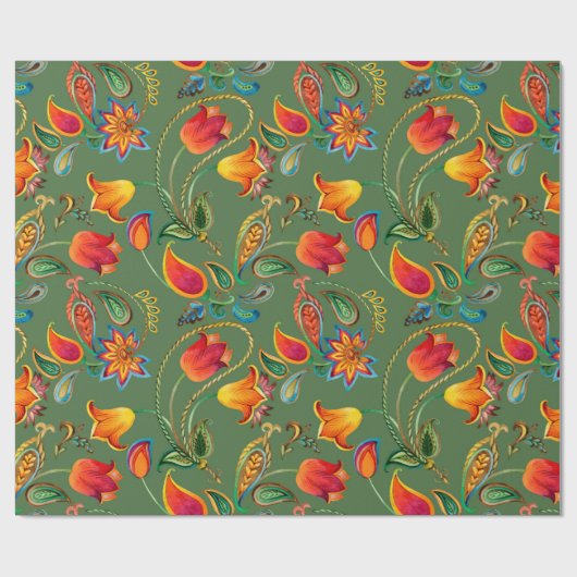 Blume Geschenkpapier (Flach)