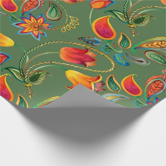 Blume Geschenkpapier (Ecke)