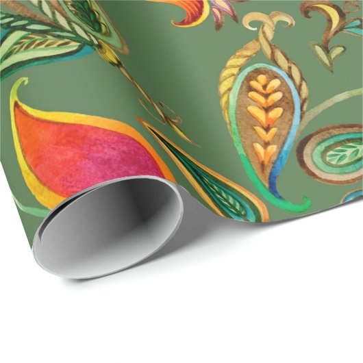 Blume Geschenkpapier (Rolleneckpunkt)