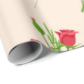 Blume Geschenkpapier (Rolleneckpunkt)