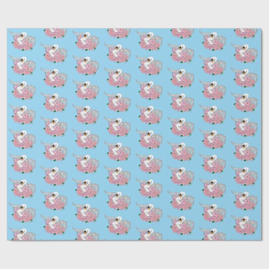 Blume Geschenkpapier (Flach)