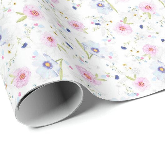 Blume Geschenkpapier (Rolleneckpunkt)