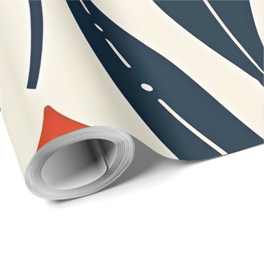 Blume Geschenkpapier (Rolleneckpunkt)