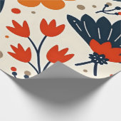 Blume Geschenkpapier (Ecke)