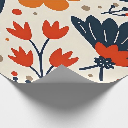 Blume Geschenkpapier (Ecke)