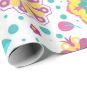 Blume Geschenkpapier (Rolleneckpunkt)