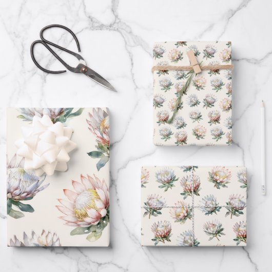 Blume Geschenkpapier Set (Vorderseite)