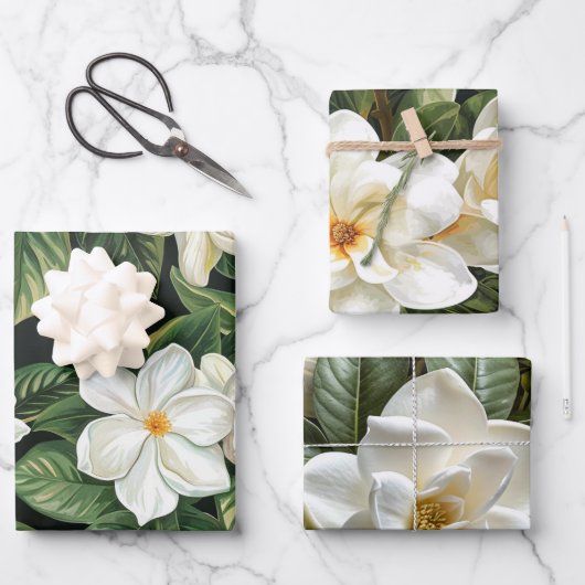 Blume Geschenkpapier Set (Vorderseite)