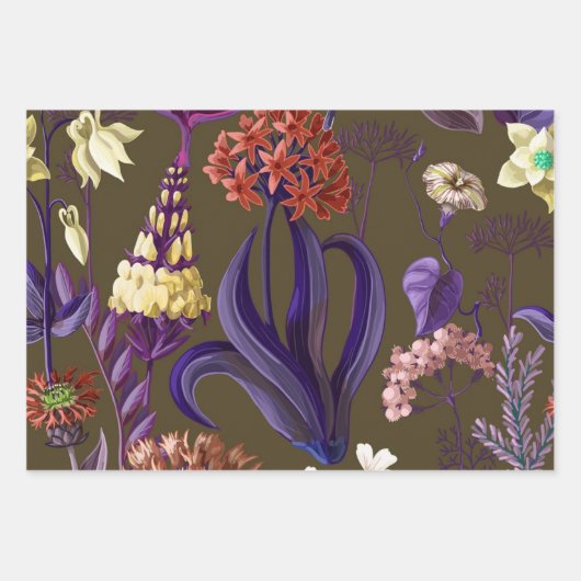 Blume Geschenkpapier Set (Vorderseite 3)