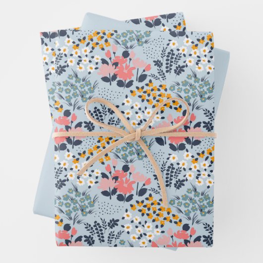 Blume Geschenkpapier Set (Beispiel)