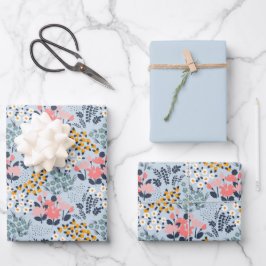 Blume Geschenkpapier Set