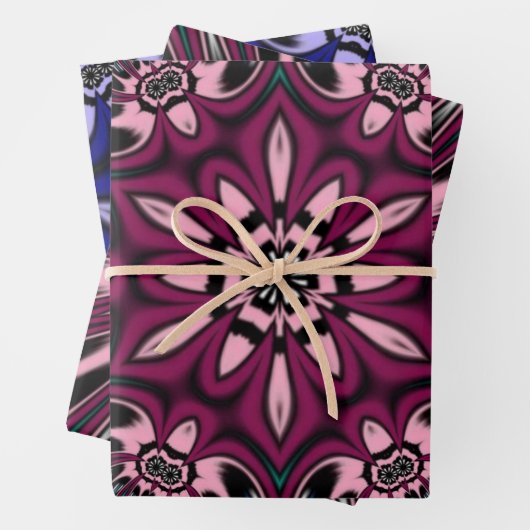 Blume Geschenkpapier Set (Beispiel)