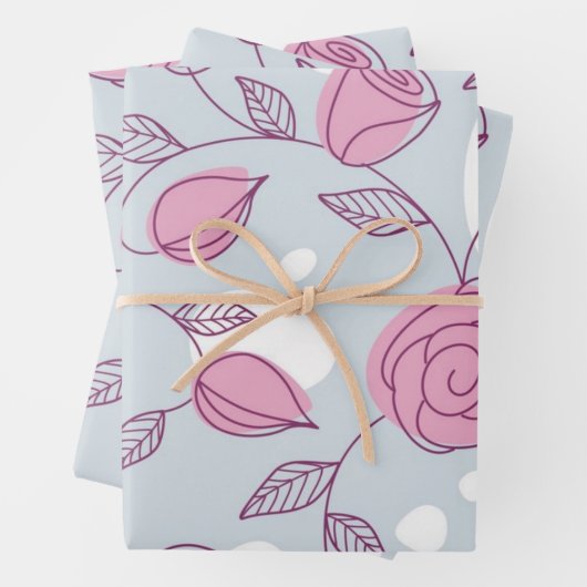 Blume Geschenkpapier Set (Beispiel)