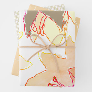 Blume Geschenkpapier Set