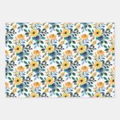 Blume Geschenkpapier Set (Vorderseite 3)